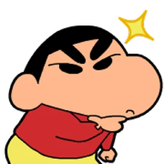 😊 emoji 蠟筆小新 動態表情貼 Telegram sticker 16 of 40