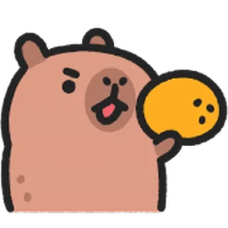 Sticker from 小水豚 動態表情貼 @kal_pc