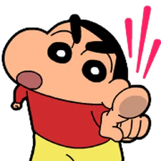 😊 emoji 蠟筆小新 動態表情貼 Telegram sticker 17 of 40