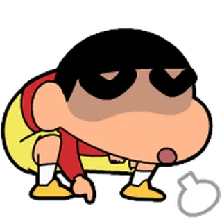 😊 emoji 蠟筆小新 動態表情貼 Telegram sticker 9 of 40