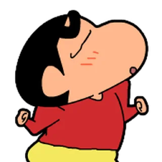 😊 emoji 蠟筆小新 動態表情貼 Telegram sticker 8 of 40