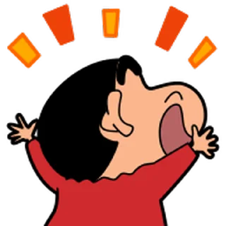 😊 emoji 蠟筆小新 動態表情貼 Telegram sticker 6 of 40