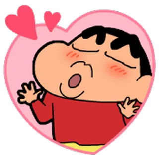 😊 emoji 蠟筆小新 動態表情貼 Telegram sticker 5 of 40