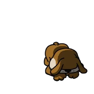 😊 emoji Dear Animal Costume（動了還是死魚眼篇） Telegram sticker 11 of 24