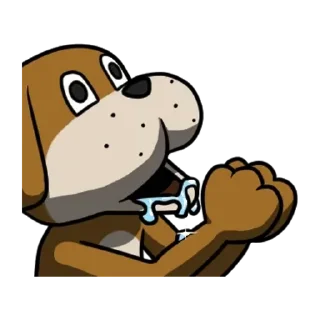 😊 emoji Dear Animal Costume（動了還是死魚眼篇） Telegram sticker 23 of 24