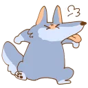 😤 emoji Fluffy Loose Wolf by Nekotanuki Telegram sticker 13 of 80