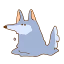 🔥 emoji Fluffy Loose Wolf by Nekotanuki Telegram sticker 18 of 80