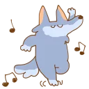 🎶 emoji Fluffy Loose Wolf by Nekotanuki Telegram sticker 10 of 80