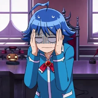 💙 emoji Suzuki Iruma - Mairimashita! Iruma-kun (@Fema7) Telegram sticker 24 of 94