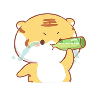 😊 emoji Small Tiger(Revised Version) (小虎壯壯, Happy New Year 新年快樂 CNY) @ka Telegram sticker 13 of 24