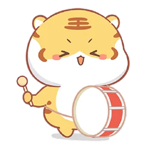 😊 emoji Small Tiger(Revised Version) (小虎壯壯, Happy New Year 新年快樂 CNY) @ka Telegram sticker 9 of 24