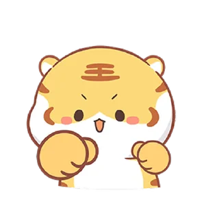 😊 emoji Small Tiger(Revised Version) (小虎壯壯, Happy New Year 新年快樂 CNY) @ka Telegram sticker 15 of 24
