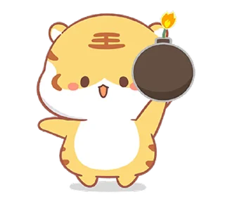 😊 emoji Small Tiger(Revised Version) (小虎壯壯, Happy New Year 新年快樂 CNY) @ka Telegram sticker 21 of 24