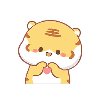 😊 emoji Small Tiger(Revised Version) (小虎壯壯, Happy New Year 新年快樂 CNY) @ka Telegram sticker 14 of 24