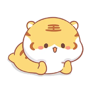😊 emoji Small Tiger(Revised Version) (小虎壯壯, Happy New Year 新年快樂 CNY) @ka Telegram sticker 23 of 24