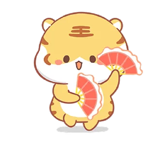 😊 emoji Small Tiger(Revised Version) (小虎壯壯, Happy New Year 新年快樂 CNY) @ka Telegram sticker 11 of 24