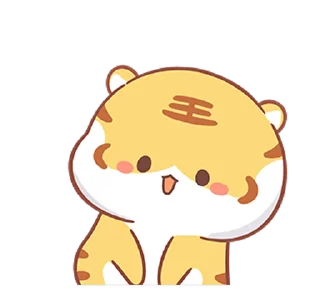 😊 emoji Small Tiger(Revised Version) (小虎壯壯, Happy New Year 新年快樂 CNY) @ka Telegram sticker 2 of 24