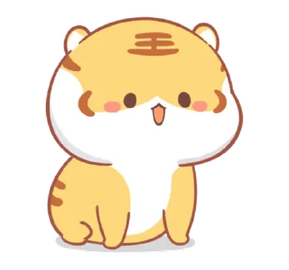 😊 emoji Small Tiger(Revised Version) (小虎壯壯, Happy New Year 新年快樂 CNY) @ka Telegram sticker 6 of 24