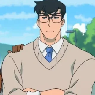 🔻 emoji Clark Kent Telegram sticker 17 of 21