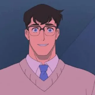 🔻 emoji Clark Kent Telegram sticker 6 of 21