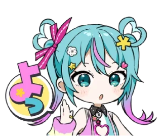 ⭐ emoji デコミク Vol.1 (DECO*27) @moe_sticker_bot Telegram sticker 2 of 24