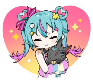 ⭐ emoji デコミク Vol.1 (DECO*27) @moe_sticker_bot Telegram sticker 16 of 24