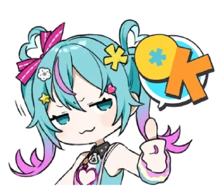 ⭐ emoji デコミク Vol.1 (DECO*27) @moe_sticker_bot Telegram sticker 3 of 24