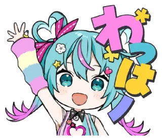⭐ emoji デコミク Vol.1 (DECO*27) @moe_sticker_bot Telegram sticker 1 of 24