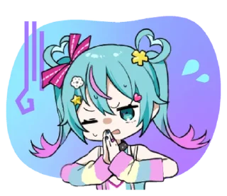 ⭐ emoji デコミク Vol.1 (DECO*27) @moe_sticker_bot Telegram sticker 15 of 24