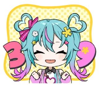 ⭐ emoji デコミク Vol.1 (DECO*27) @moe_sticker_bot Telegram sticker 4 of 24