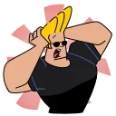 Sticker from Johnny Bravo