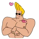 Sticker from Johnny Bravo