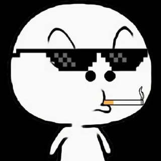 🤓 emoji 🖤 @iprajwal 🖤 — @stckrRobot Telegram sticker 21 of 118