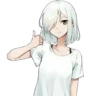 👍 emoji zetsu bipolar • shinobu kocho • arthur/caos • irmãs kang pack Telegram sticker 12 of 120