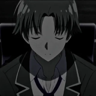 Sticker from Ayanokouji Kiyotaka ;; @helpkyojin