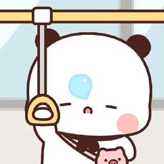 😊 emoji My Stickers熊貓一二 Telegram sticker 18 of 50