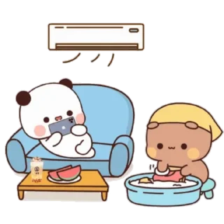 😊 emoji My Stickers熊貓一二 Telegram sticker 8 of 50