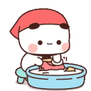 😊 emoji My Stickers熊貓一二 Telegram sticker 9 of 50