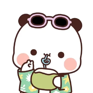 😊 emoji My Stickers熊貓一二 Telegram sticker 1 of 50