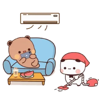 😊 emoji My Stickers熊貓一二 Telegram sticker 7 of 50