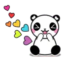 Sticker from Panda (cute baby panda)