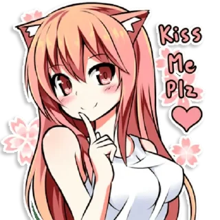 Sticker from Cat girl