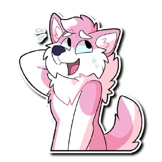 😅 emoji Marshmallow Telegram sticker 3 of 16