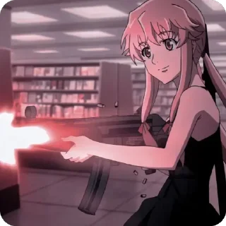 Sticker from Yuno Gasai @animestickersii
