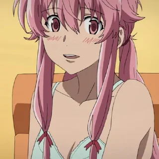 😳 emoji Yuno Gasai @animestickersii Telegram sticker 8 of 55