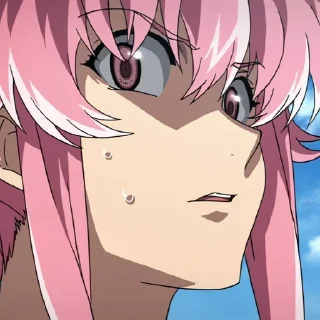 😤 emoji Yuno Gasai @animestickersii Telegram sticker 21 of 55
