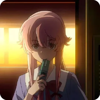 Sticker from Yuno Gasai @animestickersii
