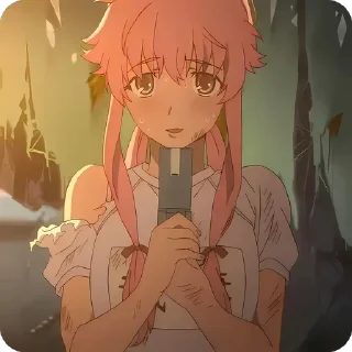 Sticker from Yuno Gasai @animestickersii