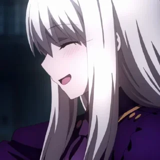 😅 emoji Illyasviel von Einzbern • @animestickersii Telegram sticker 10 of 53