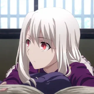 🤨 emoji Illyasviel von Einzbern • @animestickersii Telegram sticker 8 of 53